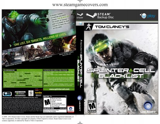 Tom Clancy's Splinter Cell: Blacklist cover or packaging material