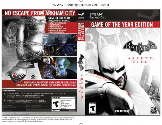 Steam Game Covers: Batman: Arkham City - Game of the Year Edition Box Art