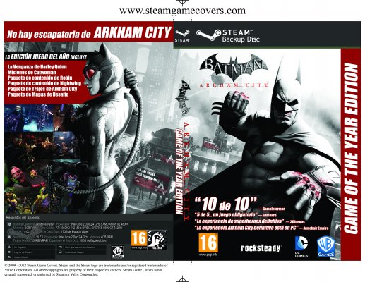 Steam Game Covers: Batman: Arkham City - Game of the Year Edition Box Art