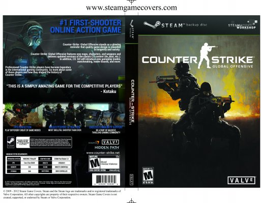 Steam Game Covers: Counter-Strike: Global Offensive Box Art