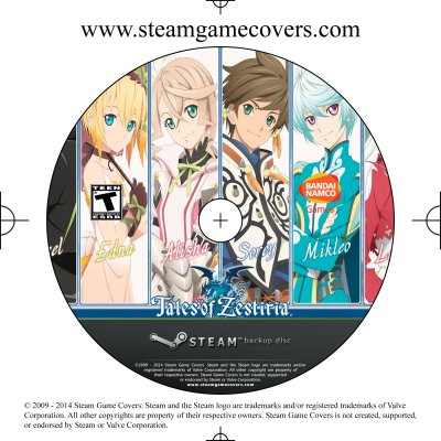 Steam Game Covers: Tales of Zestiria Disc Art