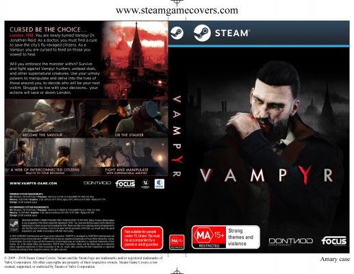 Steam Covers: Vampyr Box Art