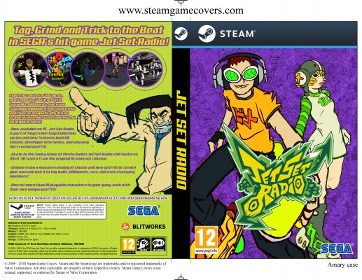 Búsqueda Leche Mensajero Steam Game Covers: Jet Set Radio Box Art