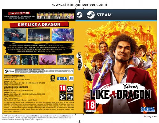 Steam Game Covers: Yakuza: Like a Dragon Box Art