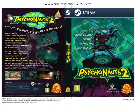 Steam Game Covers: Psychonauts 2 Box Art