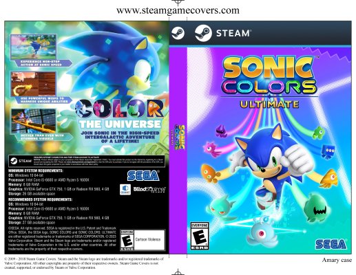 Sonic Colors: Ultimate cover or packaging material - MobyGames